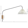 Buy Wall Sconce Lamp - Morgana White 60674 home delivery