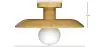 Ceiling Lamp - Wooden Wall Light - Richmon image 7