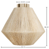Buy Ceiling Lamp - Boho Bali Ceiling Light - Naribu Aged Gold 60679 home delivery