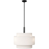 Buy Ceiling Pendant Lamp - Fabric Shade - Lorwe Black 60681 in the United Kingdom
