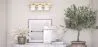 Aged Gold Wall Lamp - 3-Light Sconce - Violet image 7