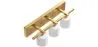 Aged Gold Wall Lamp - 3-Light Sconce - Violet image 7