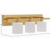 Aged Gold Wall Lamp - 3-Light Sconce - Violet image 7