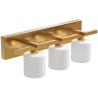 Buy Aged Gold Wall Lamp - 3-Light Sconce - Violet Aged Gold 60682 home delivery