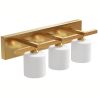 Aged Gold Wall Lamp - 3-Light Sconce - Violet image 7