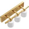 Aged Gold Wall Lamp - 3-Light Sconce - Violet image 7