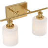 Buy Wall Lamp Aged Gold - 2-Light Wall Sconce - Lima Aged Gold 60684 - in the UK