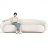 Curved Bouclé Fabric Sofa - 3/4 Seats - Souta image 7