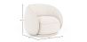 Curved armchair upholstered in bouclé fabric - Cally  image 7