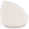 Buy Curved armchair upholstered in bouclé fabric - Callum White 60693 in the United Kingdom