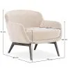 Velvet Upholstered Armchair - Jenna image 7