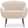Buy Velvet Upholstered Armchair - Jenna Beige 60694 - in the UK