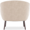 Buy Velvet Upholstered Armchair - Jenna Beige 60694 in the United Kingdom