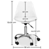 Office Chair with Wheels - Swivel Desk Chair - Tulip image 7