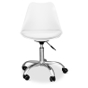 Buy Tulip swivel office chair with wheels White 58487 - in the UK