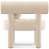 Buy  Armchair - Upholstered in Velvet - Klena Beige 60696 in the United Kingdom