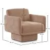 Velvet Upholstered Armchair - Jackson image 7