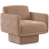 Buy Velvet Upholstered Armchair - Jackson Cream 60698 - prices