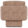 Buy Velvet Upholstered Armchair - Jackson Cream 60698 in the United Kingdom