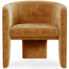 Buy Velvet Upholstered Armchair - Callum Mustard 60700 - in the UK