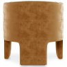 Buy Velvet Upholstered Armchair - Callum Mustard 60700 in the United Kingdom