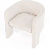 Buy Design Armchair - Bouclé Fabric Upholstered Armchair - Curtis White 60701 in the United Kingdom