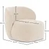 Velvet Upholstered Armchair - Mykel image 7
