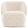 Buy Velvet Upholstered Armchair - Mykel Beige 60702 - in the UK