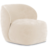 Buy Velvet Upholstered Armchair - Mykel Beige 60702 at Privatefloor