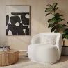 Bouclé Fabric Upholstered Armchair - Mykel image 7