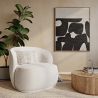 Bouclé Fabric Upholstered Armchair - Mykel image 7