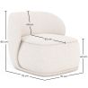 Bouclé Fabric Upholstered Armchair - Mykel image 7