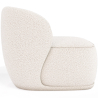Buy Bouclé Fabric Upholstered Armchair - Mykel White 60703 home delivery