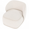 Buy Bouclé Fabric Upholstered Armchair - Mykel White 60703 in the United Kingdom
