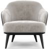 Buy  Velvet Upholstered Armchair - Luc Light grey 60704 - in the UK