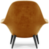 Buy Velvet Upholstered Armchair - Uyere Mustard 60706 in the United Kingdom