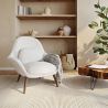 Bouclé Upholstered Armchair - Uyere image 7