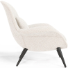 Buy Bouclé Upholstered Armchair - Uyere White 60707 with a guarantee