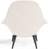 Buy Bouclé Upholstered Armchair - Uyere White 60707 - in the UK