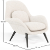 Buy Bouclé Upholstered Armchair - Uyere White 60707 - prices