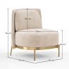 Designer Armchair - Velvet Upholstered - Kanla image 7