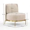 Designer Armchair - Velvet Upholstered - Kanla image 7