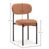 Dining Chair - Upholstered in Velvet - Black Metal - Margot image 7