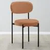 Dining Chair - Upholstered in Velvet - Black Metal - Margot image 7