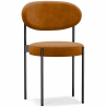 Buy Dining Chair - Upholstered in Velvet - Black Metal - Margot Mustard 61003 - prices