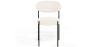 Pack of 4 - Dining Chair - Upholstered in Bouclé Fabric - Black Metal - Margot image 7