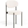 Dining Chair - Upholstered in Bouclé Fabric - Black Metal - Margot image 7