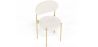 Pack of 4 - Dining Chair - Upholstered in Bouclé Fabric - Golden Metal - Margot image 7
