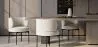 Pack of 4 - Dining Chair - Upholstered in Bouclé Fabric - Loraine image 7