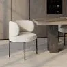 Pack of 4 - Dining Chair - Upholstered in Bouclé Fabric - Loraine image 7